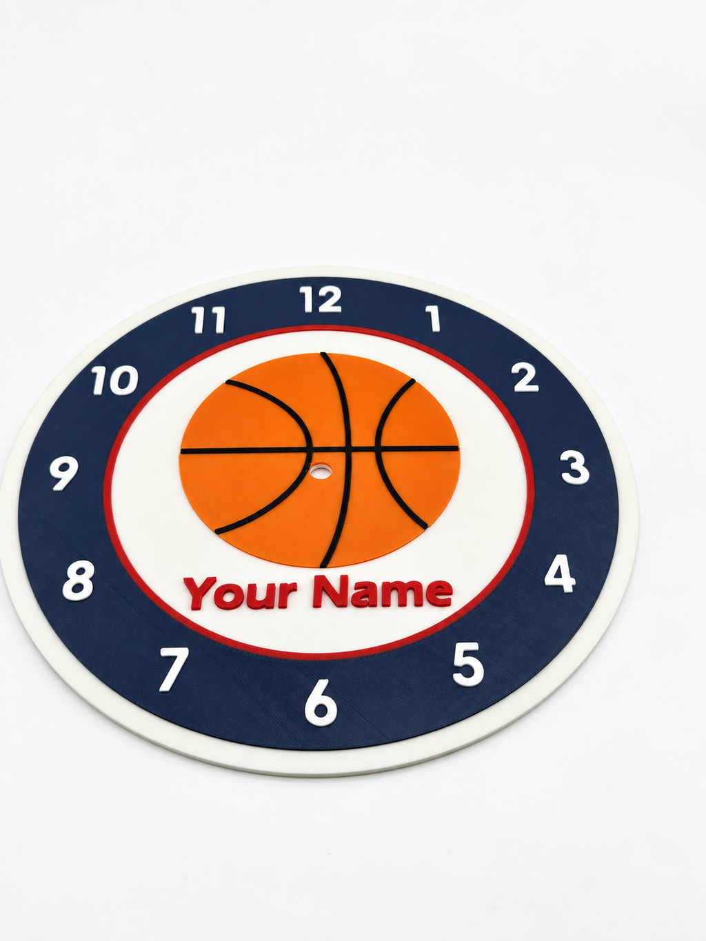basketball interchangeable clock face shown separately; clock assembly not included with face-only purchases
